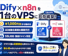 Difyとn8nを1台のVPSに構築します イメージ1