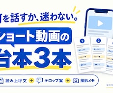 メモからショート動画の台本を３本作ります イメージ1