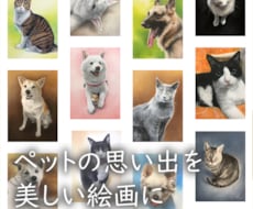 原画をご提供！リアルなペットのパステル画を描きます A5サイズ〜大小様々なサイズに対応します。