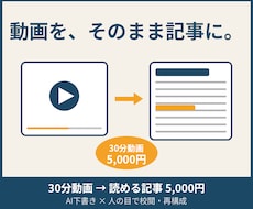 YouTubeやセミナー動画を読める記事にします イメージ1