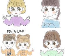 SNSのアイコン、似顔絵、イラスト描きます 世界に１つだけのアイコン、イラストをお探しの方にオススメ♡