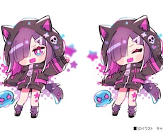 商用可  SD絵、デフォルメイラスト描きます ポップで可愛いデフォルメイラスト
