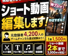 ショート動画専門編集します イメージ1