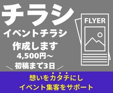 イベントチラシの作成します イメージ1
