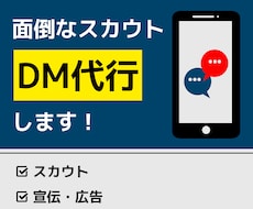 面倒なスカウト・広告DM代行します イメージ1