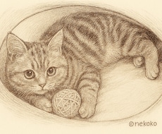 あなたの大切な猫ちゃんをイラストにします イメージ1