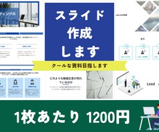 一味違うクールなスライド作成します イメージ1