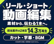 リール・ショート動画を伝わる形に編集します イメージ1