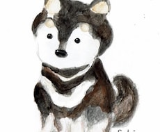 お写真から可愛いわんちゃん猫ちゃんイラスト描きます イメージ1