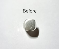シルバーアクセサリーを新品同様に磨き上げます 使用につれ傷が付いてしまったシルバーアクセを蘇らせます。