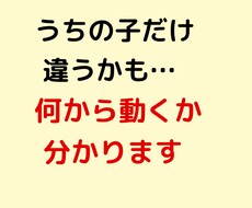 うちの子だけ違うかも？と感じたとき整理します イメージ1