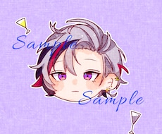 ミニキャラの顔のイラスト描きます オリジナル・版権物(描けない場合もあります)ご相談だけでも！