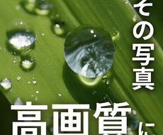 その写真、高画質にします イメージ1