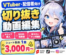 VTuber・配信者向けの切り抜き動画を制作します イメージ1