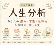 あなた専用の人生分析レポートを作成します イメージ1