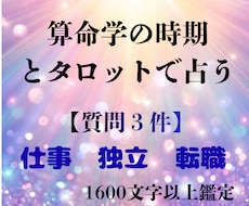 算命学✖︎タロット【24時間内】転職の未来視ます 3名様限定★大ボリューム鑑定★仕事ベストタイミングや企業比較