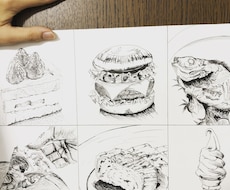 飲食店のメニューのさし絵描きます イメージ1