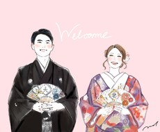 ２つのタッチで似顔絵描きます