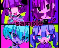 かっこかわいいSNSアイコンを描きます イメージ1