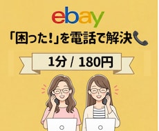 eBayの「困った！」を電話で解決します イメージ1