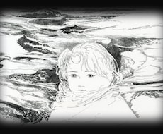 モノクロイラスト作成します