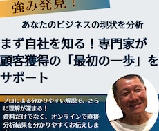 強み発見！あなたの現状分析を制作・売り方教えます イメージ1