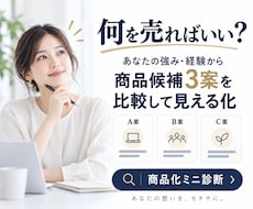 経験・強みを商品化し売れるサービス3案を提案します イメージ1