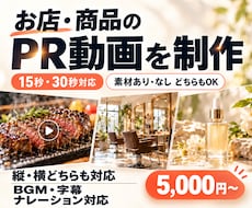 お店・商品・サービスなどのPR動画を制作します イメージ1