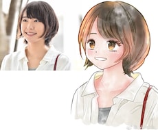 透明な水彩風イラストをお描きします