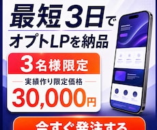 ココナラ実績作りの為、3万円でオプトLP制作します イメージ1
