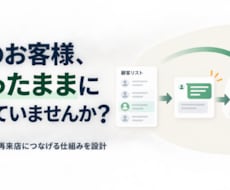 休眠顧客を再来店につなげます 顧客分類から配信文・タイミング・導線まで設計