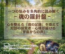 今の貴方を多角的に読解。A4詳細鑑定書を届けます イメージ1