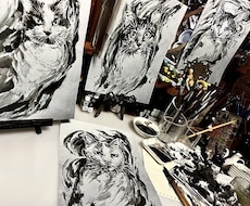 水墨画など様々な画材でお描きします イメージ1