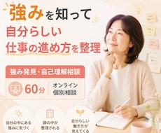 強みを知って自分らしい仕事の進め方を整理します イメージ1