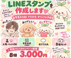 ご希望に合わせたLINEスタンプを作成します イメージ1