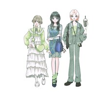 可愛らしい女の子の全身イラストお描きします イメージ1