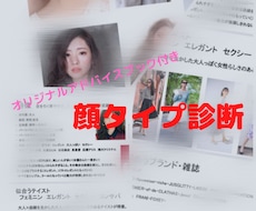 顔タイプ診断でアドバイスブックプレゼントします オープン記念価格！5月末まで6,000円が３,000円に!!