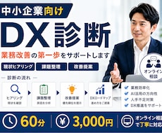 中小企業向けDX診断を行います AI活用・業務改善の方向性を整理します