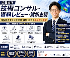 企業向け技術コンサル・資料レビュ・解析支援します イメージ1