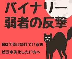 私のBO手法をそっくりそのままお伝えします バイナリーで負け続けた人・スモールビジネス化したい人たちへ