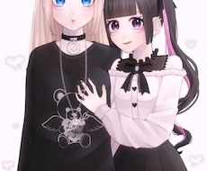 1000円からイラスト描かせていただきます SNSのアイコン・ヘッダーその他お好きな用途にお使いください