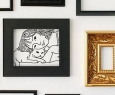 写りがイマイチ…でも思い出の写真をイラストにします 写真をシンプルなイラストにするサービスです