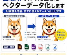 生成AIで作った画像をベクターデータ化します イメージ1