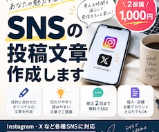 SNSの投稿文章を丁寧に作成しますます イメージ1