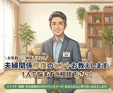 夫婦関係にお悩みの方のご相談お受けいたします イメージ1