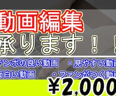 動画編集（カット・字幕・BGM・SE)承ります イメージ1