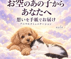 お空の子からの想いを手紙で届けます 旅立ったペットの今の気持ちをお伝えします