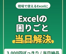 Excelの困りごと当日中に解決します イメージ1