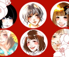 希望の画風で似顔絵描きます 名刺の似顔絵、アイコン、似顔絵プレゼント、送別メッセージ等に