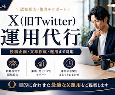 Xの運用代行｜投稿作成から運用まで対応します イメージ1